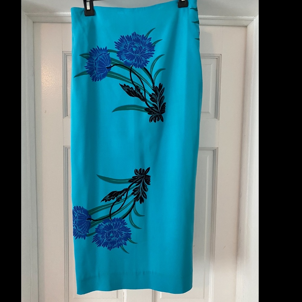 Floral pencil skirt